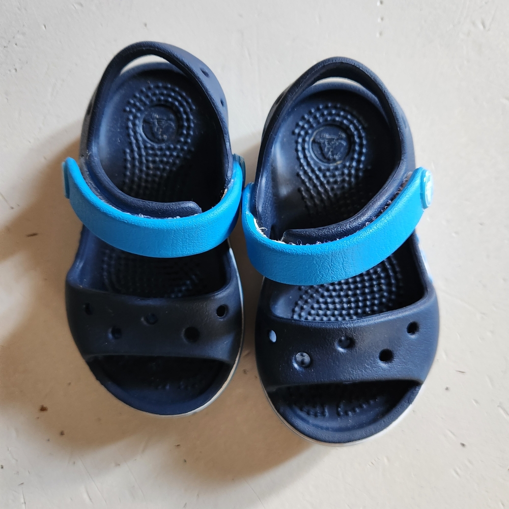 Baby Crocs Navy and Blue Sandals